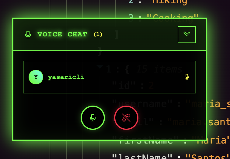 Voice chat integration